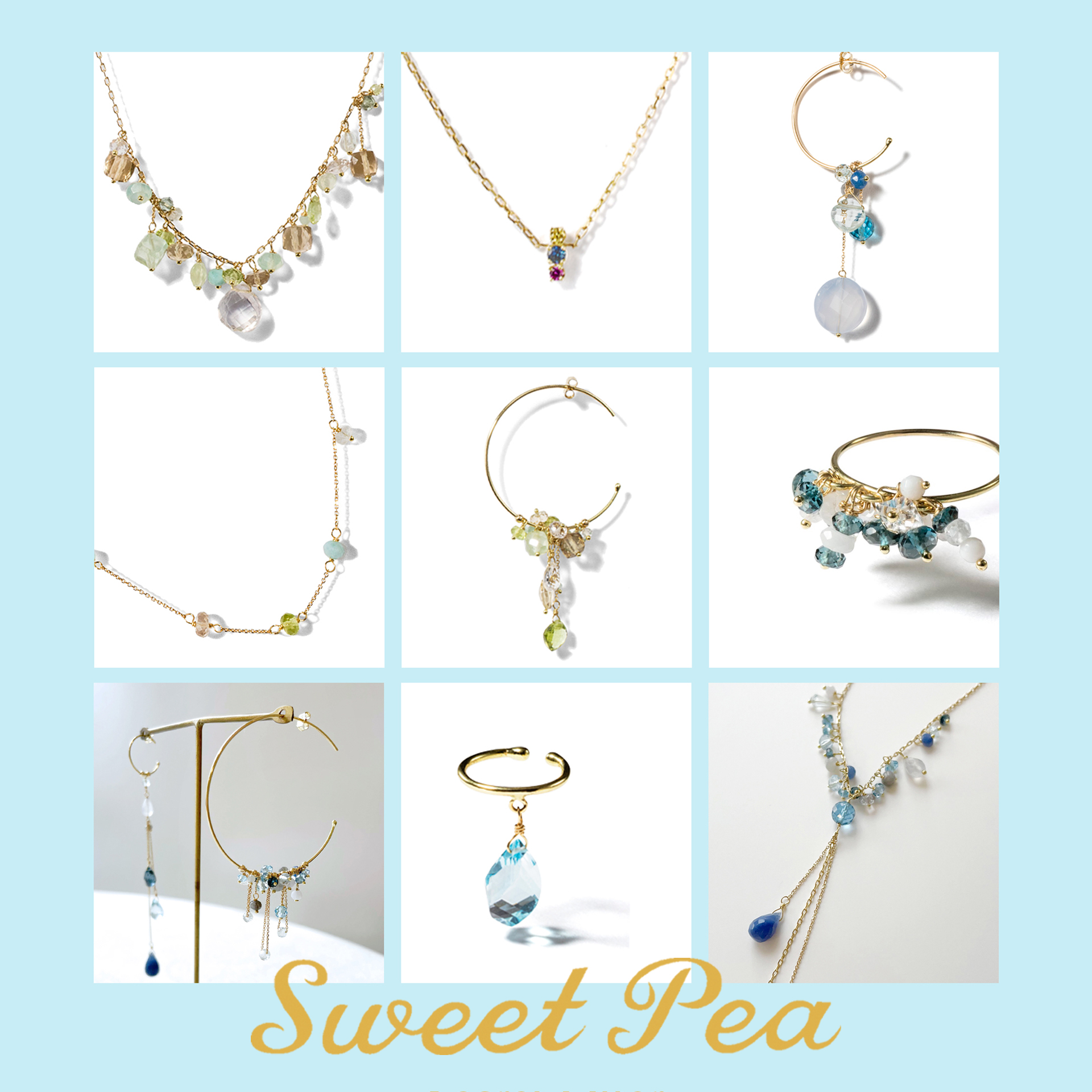 H.P.FRANCE スイート ピー SWEET PEA ネックレス